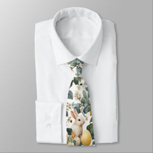 Corbata Conejo de Pascua Floral Vintage (2)