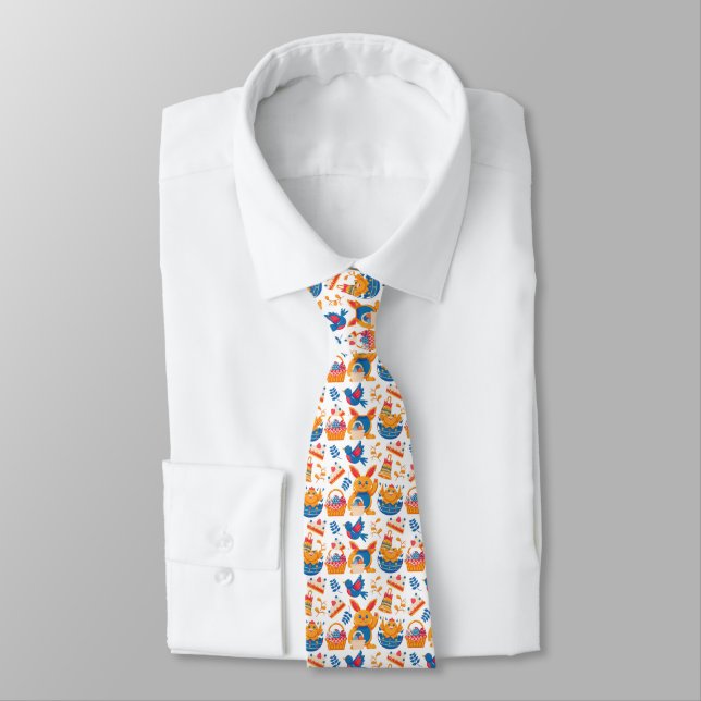 Corbata Conejo de Pascua y Cestas (Atado)