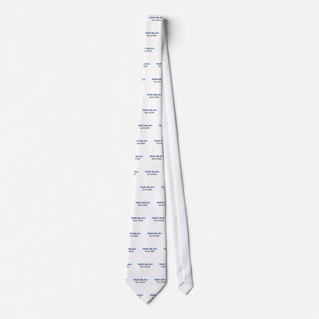 Corbata Confíe en que yo es carnicero (Anverso)