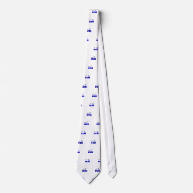 Corbata Confíe en que yo es carnicero (Anverso)
