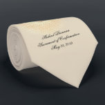Corbata Confirmación Dove Espíritu Santo Beige Blanco<br><div class="desc">Esta es una bella corbata beige neutral con el Espíritu Santo | Espíritu Santo en forma de paloma. Se pueden modificar todo el texto y las fuentes.</div>