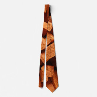 Corbata Construcción de un montón de ladrillos