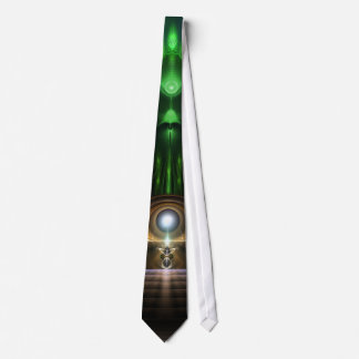 Corbata Contemplar El Patrón De Un Solo Arte Fractal De Oz