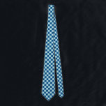 Corbata Controles Azul Y Azul Claro De La Marina Controlad<br><div class="desc">Moderna corbata de cuello a cuadros a la moda con cheques azul marino y azul pastel claro.</div>