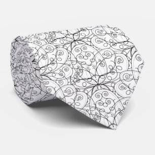 Corbata cool mystical lotus tiled pattern
