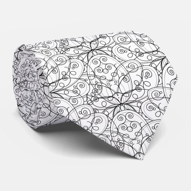 Corbata cool mystical lotus tiled pattern  (Enrollado)
