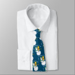 Corbata Cool Trombone Player<br><div class="desc">Cool Trombone Player text with a snowman musician playing a horn and wearing a music note scarf is a humorous winter design to tickle the funny bone of low brass musicians and music teachers.</div>