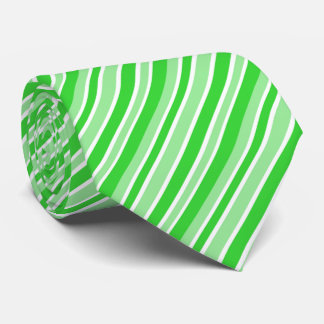 Corbata Cool white green stripe pattern 