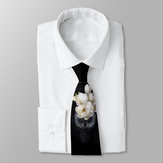 Corbata copa nocturna de fresia (Atado)