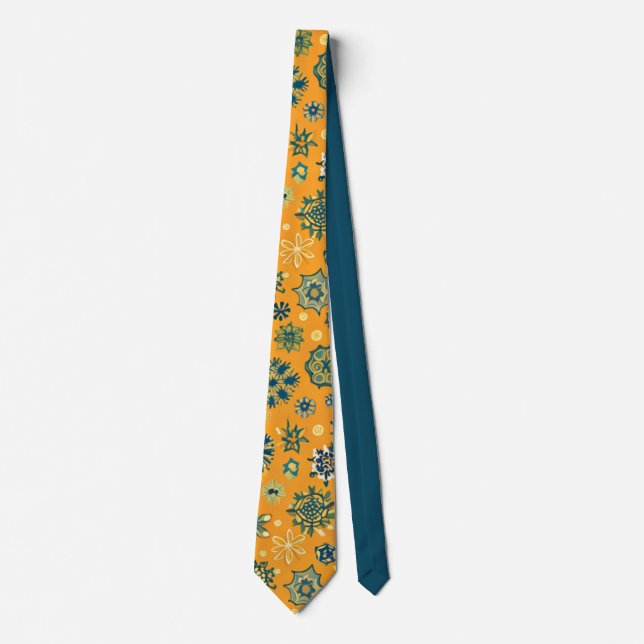 Corbata Copo de Nieve Antiguo sobre Amarillo (Anverso)