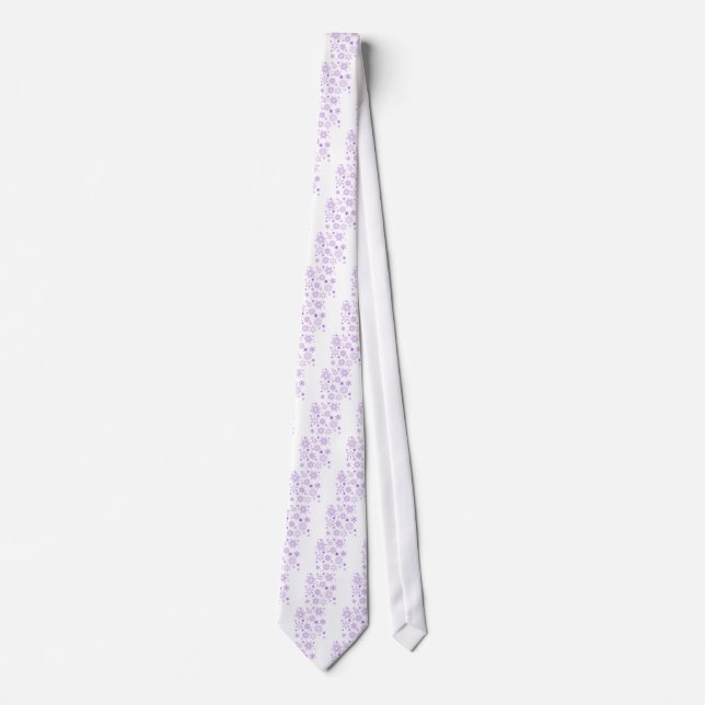 Corbata copos de nieve púrpura (Anverso)