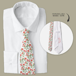 Corbata Coral Carnation Necl Tie