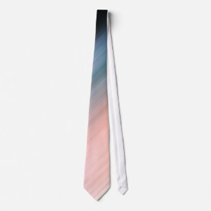 Corbata Coral Claro y Franjas Azules Grises