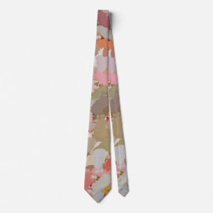 Corbata Coral Paint Splatter tie