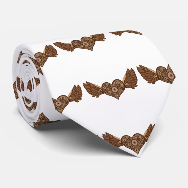Corbata Corazón alado Steampunk con Gears Thunder_Cove (Enrollado)