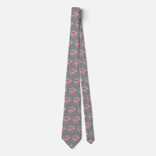 Corbata Corazón Con Lilies Stargazer