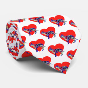 Corbata Corazón de cuello blanco del perro pastor alemán S