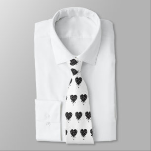 Corbata Corazón de encantamiento negro