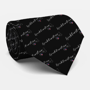 Corbata Corazón de la Bandera de Liechtenstein, Liechtenst