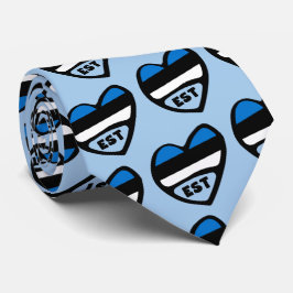 Corbata Corazón de la bandera del país de Estonia, EST