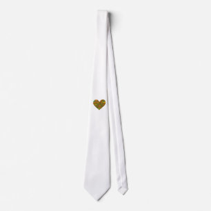 Corbata Corazón de Mármol en el dedo del cuello