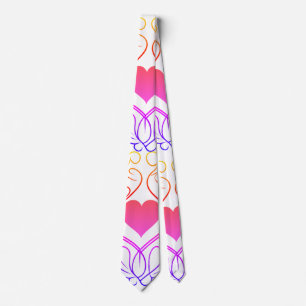 Corbata Corazón encantado: Diseño de símbolo de amor único