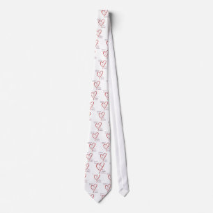Corbata Corazón pertenece al Bulldog francés; amor francés