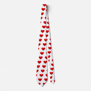 Corbata Corazón rojo perfecto de San Valentín