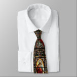 Corbata Corazón sagrado del vitral del católico de Jesús<br><div class="desc">Este lazo artístico del vitral hermoso con el corazón sagrado de Jesús sería un impresionante 
¡regalo para cualquier persona que recibe el sacramento de la confirmación o para cualquier ocasión!</div>