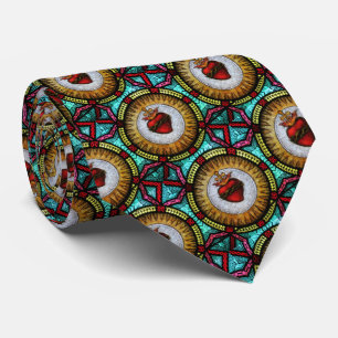 Corbata Corazón Sagrado Religioso Jesús Cristóbal