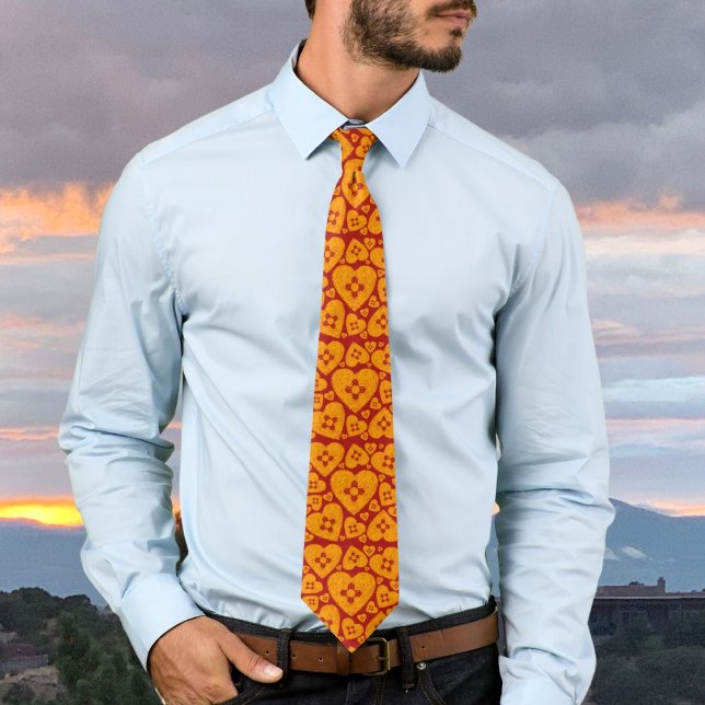Corbata Corazón Zia de Nuevo México (Subido por el creador)