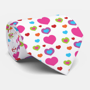 Corbata Corazones coloridos