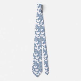 Corbata Corazones de amor azules