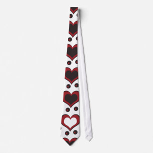 Corbata corazones elegantes