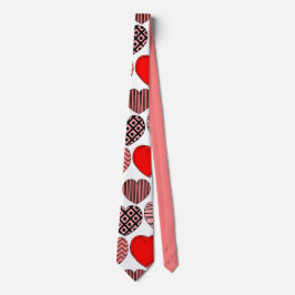 Corbata Corazones repetitivos