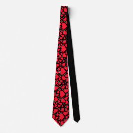 Corbata Corazones rojos Black Tie Valentine