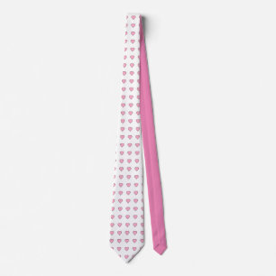 Corbata Corazones rosados