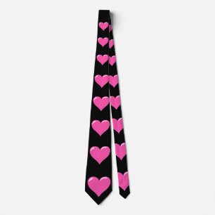 Corbata Corazones rosados - amor