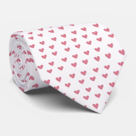 Corbata Corazones rosas