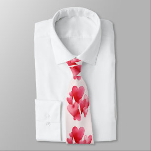 Corbata Corazones Rosas Ansiosos