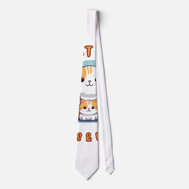 Corbata "Corbata Nuestra Familia Felina Patas y Amor" (Anverso)