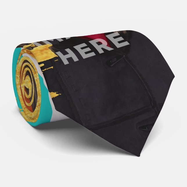 Corbata Corbatas divertidas de la foto de encargo del (Enrollado)