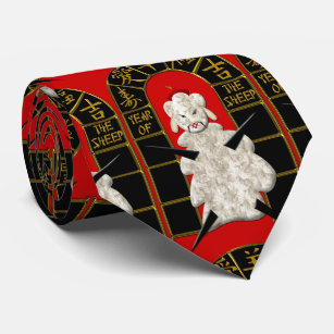 Corbata Cordero Fu Manchu - Año de la oveja