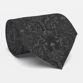 Corbata Cordón negro elegante del damasco
