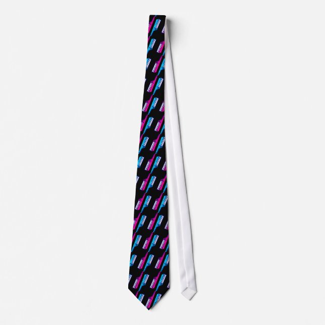 Corbata Corey Tiger 80's Retro Keytar (Anverso)