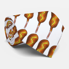 Corbata Corn Dog Corndog con Mustard Hot Dog Junte de comi
