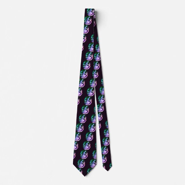 Corbata CORNUCOPIA Bright Purple Green (Anverso)