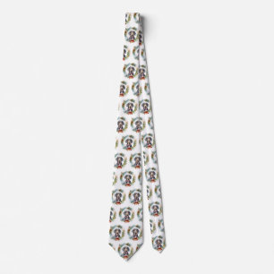 Corbata Corona de Navidad de Bluetick Coonhound Perro fest