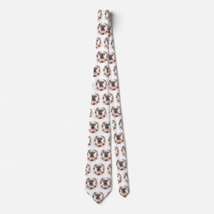 Corbata Corona de Navidad de Bullmastiff Cachorro Festivo
