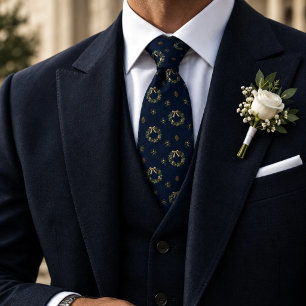 Corbata Corona de Navidad de dinero antiguo Piña Naval